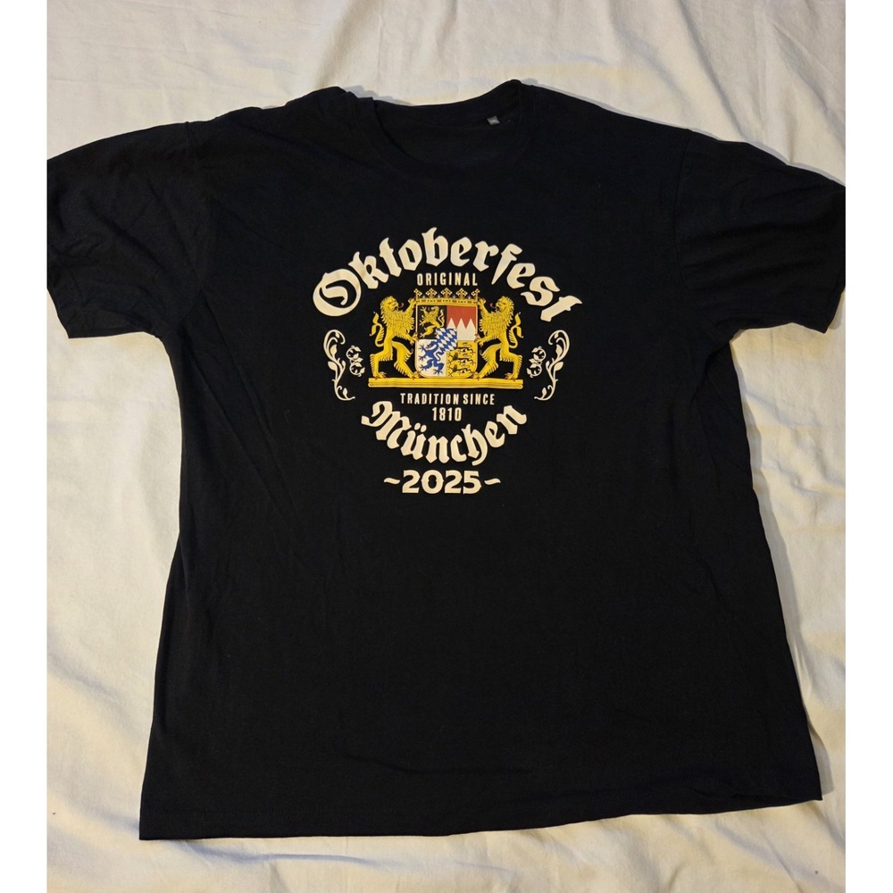 Oktoberfest München Munich 2025 T Shirt 3XL Black Bavaria Beer Festival